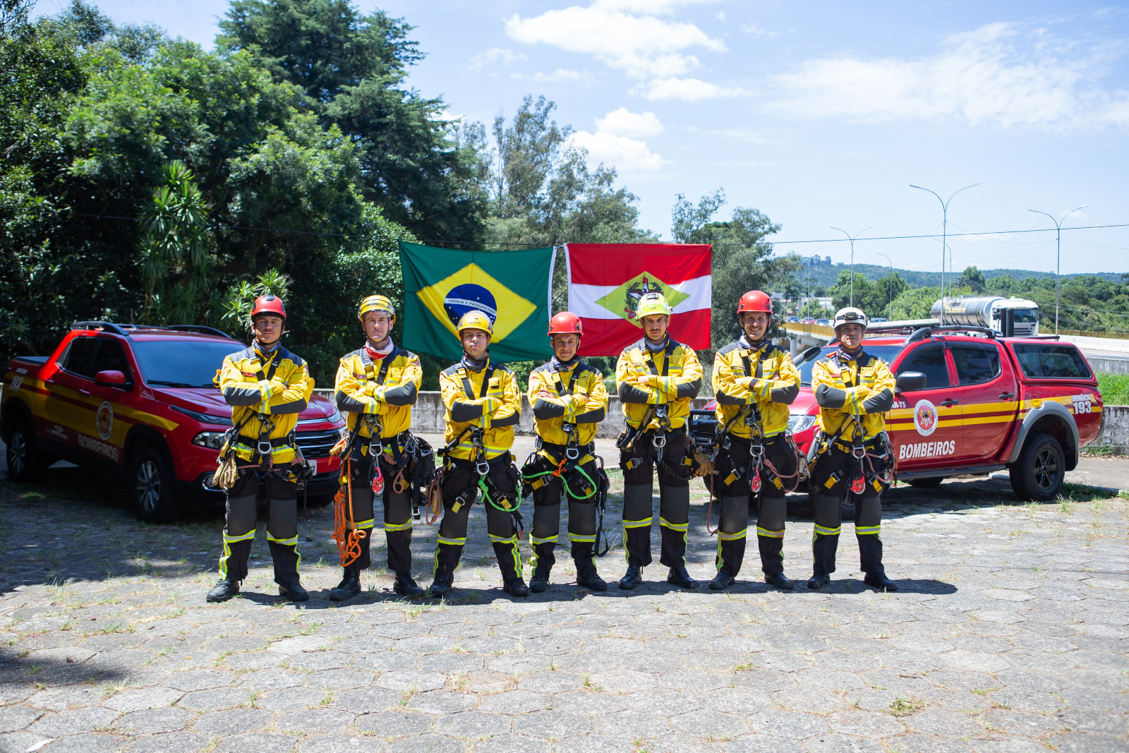 Equipe do CBMSC representa o Brasil em competição internacional de Salvamento em Altura
